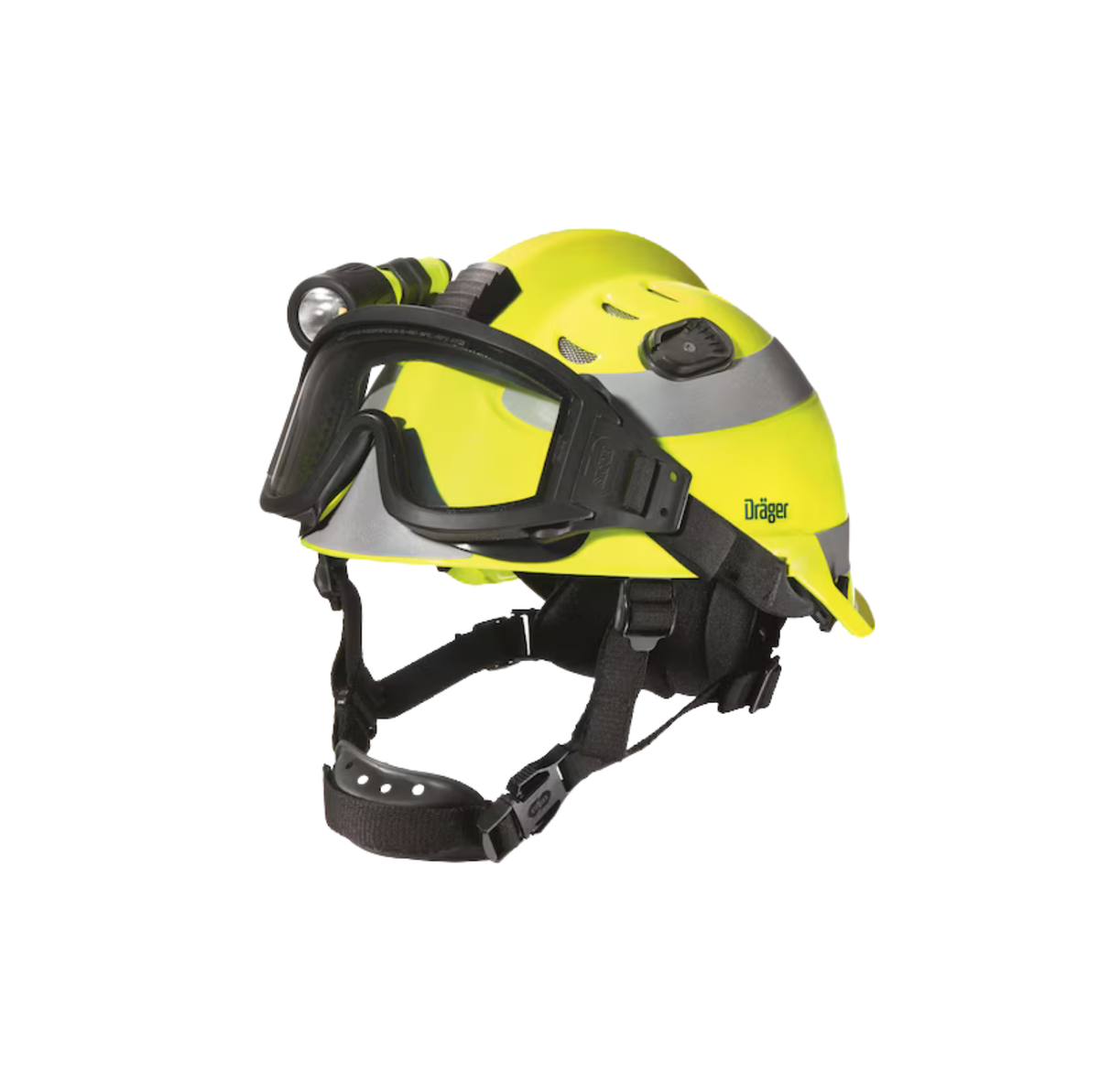 Casco de Protección Multifuncional con goggles Dräger HPS® 3500 amarillo fluorescente